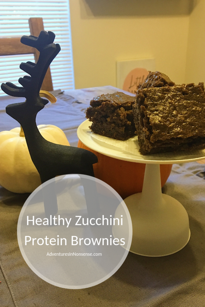 healthy zucchini protein brownies